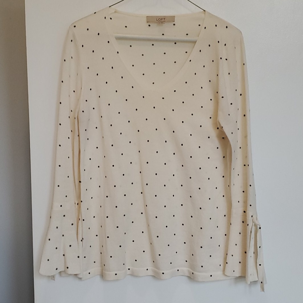 Ann Taylor polka dot sweater